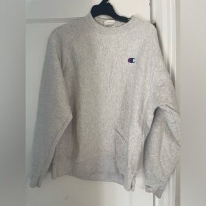 Champion Light Gray Crewneck